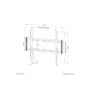 Neomounts Wall mount , WL30-550BL16 TV mount wall , 42-86 , Maximum weight (capacity) 60 kg , Black