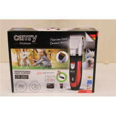SALE OUT. Camry CR 2821 Hair clipper for pets, Titanium head with ceramic blade, 4 comb attachments: 3, 6, 9, 12 mm - WITHOUT N12 NOOZLE , Camry , CR 2821 , Hair clipper for pets