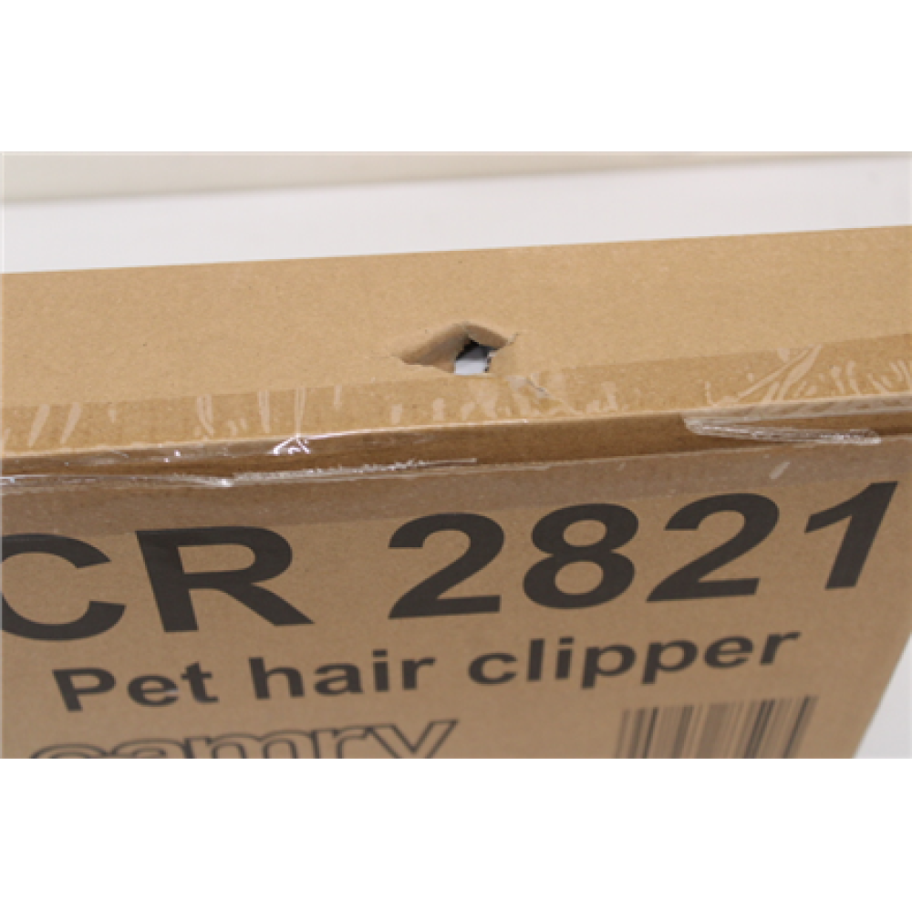 SALE OUT. Camry CR 2821 Hair clipper for pets, Titanium head with ceramic blade, 4 comb attachments: 3, 6, 9, 12 mm - WITHOUT N12 NOOZLE , Camry , CR 2821 , Hair clipper for pets
