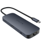 Hyper , HyperDrive EcoSmart Gen.2 Universal USB-C 10-in-1 Hub with 140 W PD3.1 Power Pass-thru , Ethernet LAN (RJ-45) ports 1 , HDMI ports quantity 1