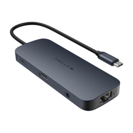 Hyper , HyperDrive EcoSmart Gen.2 Universal USB-C 10-in-1 Hub with 140 W PD3.1 Power Pass-thru , Ethernet LAN (RJ-45) ports 1 , HDMI ports quantity 1