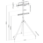 ONE For ALL Floor stand WM 7472 32-65 Turn Maximum weight (capacity) 30 kg Light