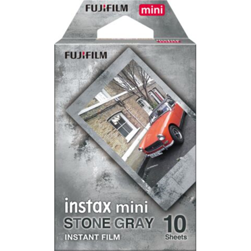 Fujifilm , Instant Photo Plates , Instax Mini Stone Gray , 54 x 86 mm , Image size: 46 x 62 mm , Quantity 10