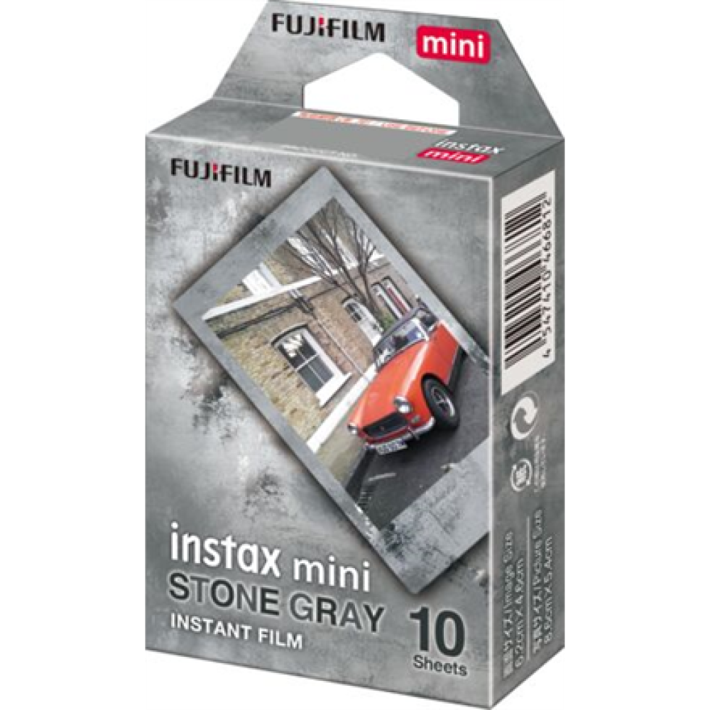 Fujifilm , Instant Photo Plates , Instax Mini Stone Gray , 54 x 86 mm , Image size: 46 x 62 mm , Quantity 10