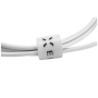 Fixed , Data And Charging Cable With USB/USB-C Connectors , White