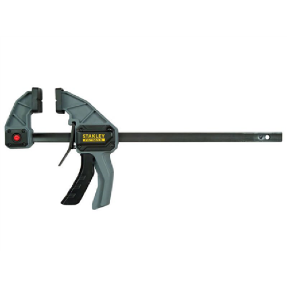 Stanley Tools FatMax XL Trigger Clamp 300mm, STA083239 The Stanley Tools FatMax XL Trigger Clamp has a tough, heat treated steel I beam bar that provides long lasting strength and durability. Fitted with removable, soft jaw plates that are grooved for imp