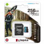 Kingston , microSD , Canvas Go! Plus , 256 GB , MicroSD , Flash memory class 10 , SD Adapter