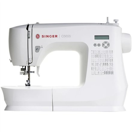 Singer , Sewing Machine , C5655 , Number of stitches 80 , Number of buttonholes 6 , White