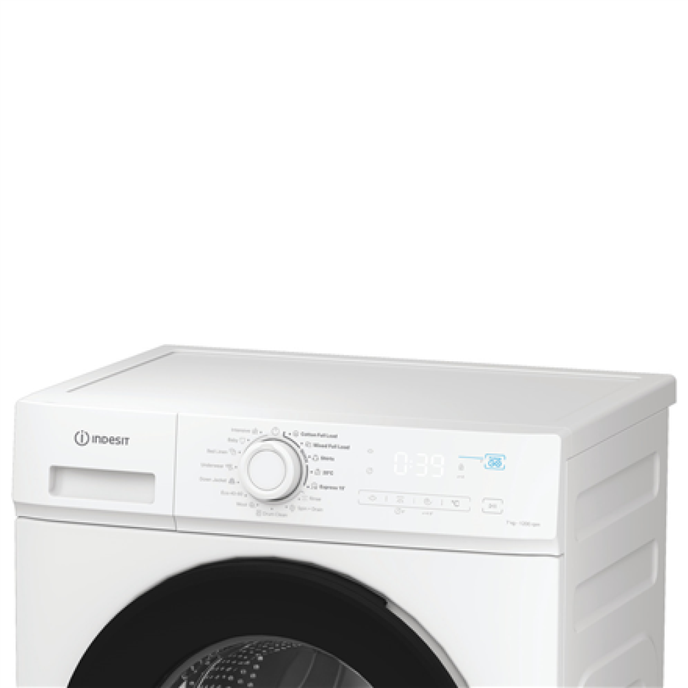 Washing machine , IMA 762B MY TIME EE , INDESIT Energy efficiency class A , Front loading , Washing capacity 7 kg , 1200 RPM , Depth 47 cm , Width 60 cm , Display , Digital , Steam function , White