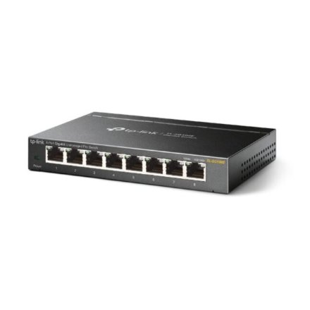 TP-LINK , Switch , TL-SG108E , Web managed , Wall mountable , Gigabit Ethernet (copper) ports quantity 8 , Power supply type External