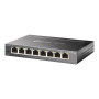 TP-LINK , Switch , TL-SG108E , Web managed , Wall mountable , Gigabit Ethernet (copper) ports quantity 8 , Power supply type External