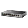 TP-LINK , Switch , TL-SG108E , Web managed , Wall mountable , Gigabit Ethernet (copper) ports quantity 8 , Power supply type External , 36 month(s)