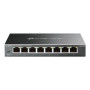 TP-LINK , Switch , TL-SG108E , Web managed , Wall mountable , Gigabit Ethernet (copper) ports quantity 8 , Power supply type External