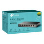 TP-LINK , Switch , TL-SG108E , Web managed , Wall mountable , Gigabit Ethernet (copper) ports quantity 8 , Power supply type External