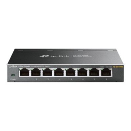 TP-LINK , Switch , TL-SG108E , Web managed , Wall mountable , Gigabit Ethernet (copper) ports quantity 8 , Power supply type External