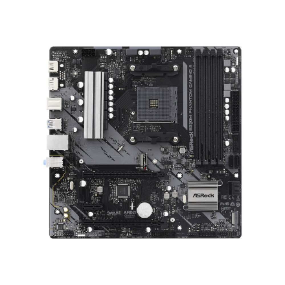 ASRock B550M Phantom Gaming 4 , Processor family AMD , Processor socket AM4 , DDR4 , Supported hard disk drive interfaces SATA, M.2 , Number of SATA connectors 4