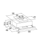 CATA Hood , CAMPANA TFH 6830 GWH , Telescopic , Energy efficiency class A+++ , Width 60 cm , 795 m³/h , Touch control , LED , White