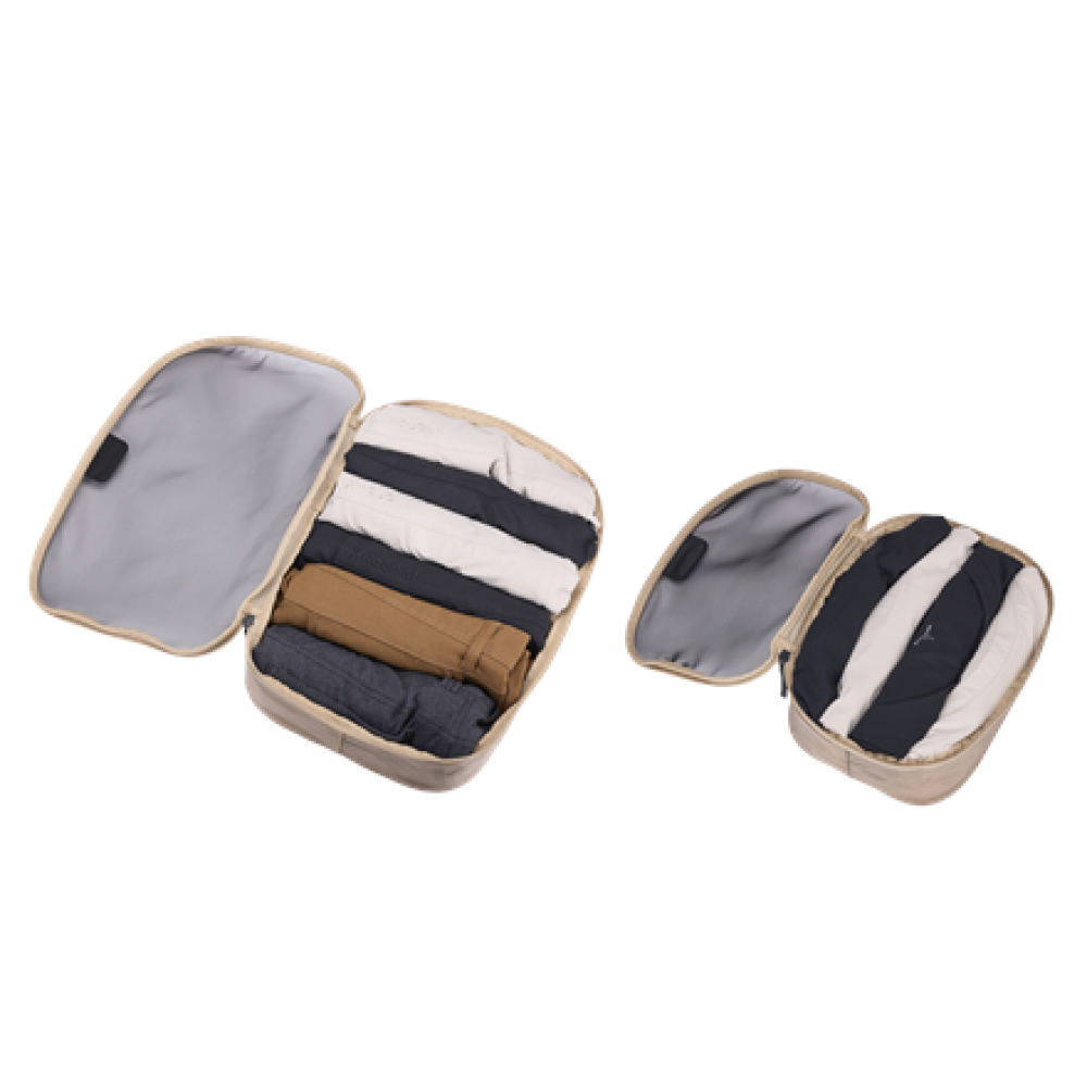 Thule Packing Cube Set, 1x Medium, 1x Small , Packing Cube , Gentle Beige