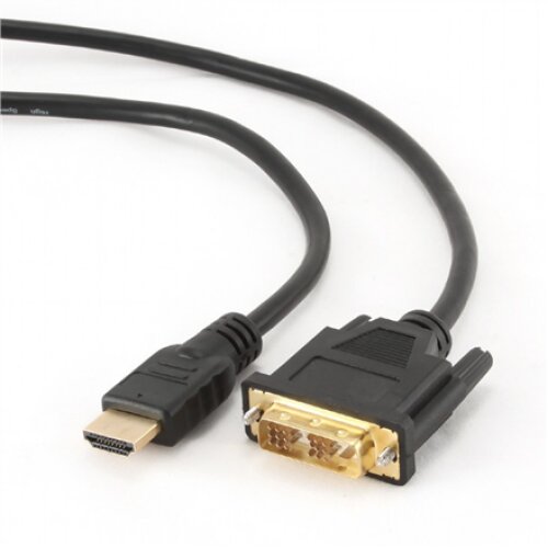 Cablexpert , HDMI to DVI cable (Single Link) , HDMI 19pin male , DVI 18+1pin male , HDMI to DVI-D , 0.5 m