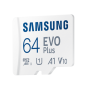 Samsung , MicroSD Card , EVO Plus , 64 GB , microSDXC Memory Card , Flash memory class U1, V10, A1