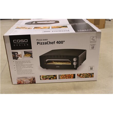 Caso Pizza Oven , PizzaChef 400° , 2000 W , Black , DAMAGED PACKAGING AS DEMO
