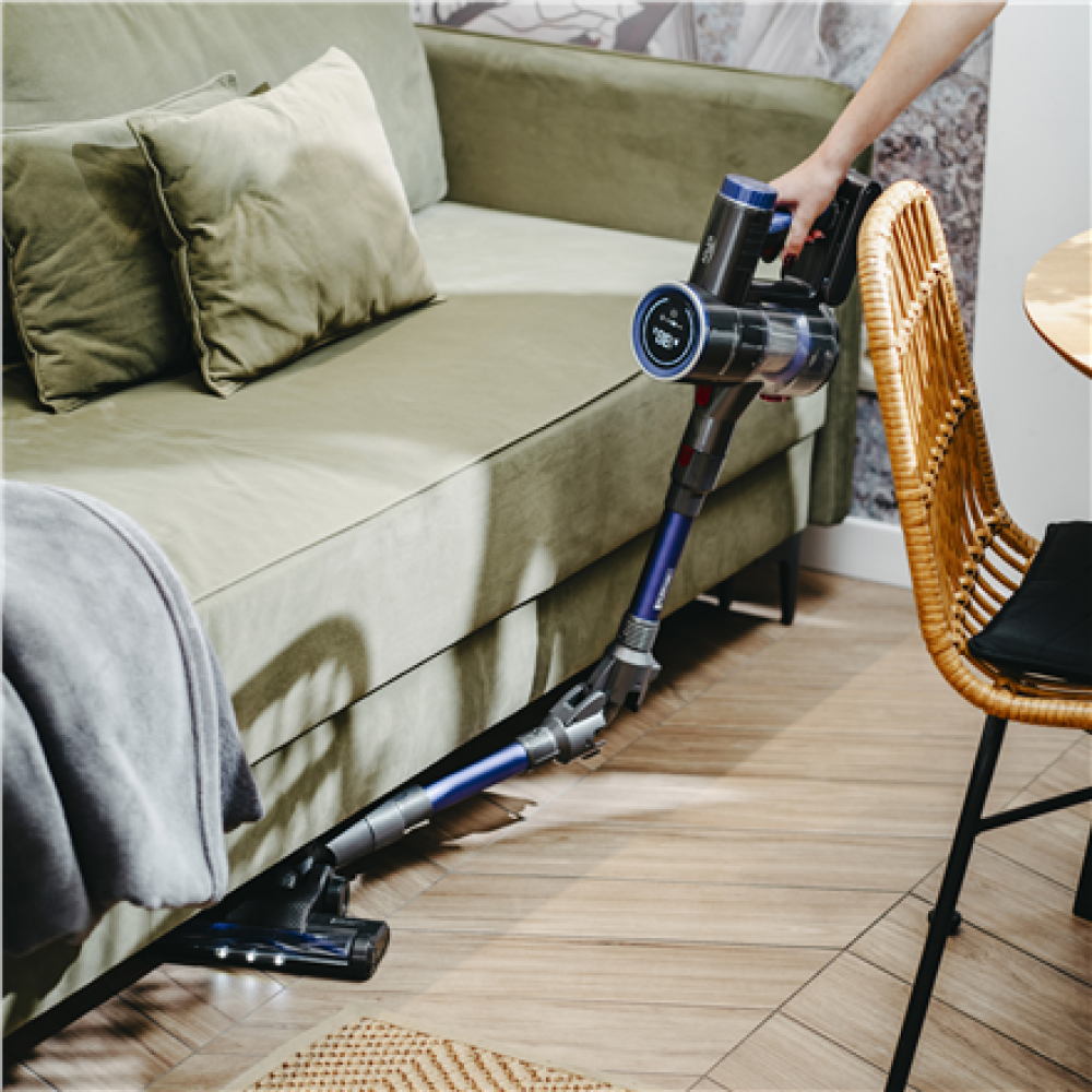 Adler Vacuum Cleaner , AD 7061 Allergy-friendly PRO , Cordless operating , 220-240 V , Operating time (max) 30 min , Black/Blue , Warranty 24 month(s)
