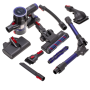 Adler Vacuum Cleaner , AD 7061 Allergy-friendly PRO , Cordless operating , 220-240 V , Operating time (max) 30 min , Black/Blue , Warranty 24 month(s)