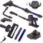 Adler Vacuum Cleaner , AD 7061 Allergy-friendly PRO , Cordless operating , 220-240 V , Operating time (max) 30 min , Black/Blue , Warranty 24 month(s)