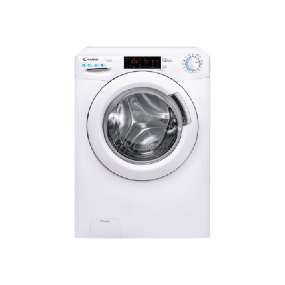 Candy Washing machine , CS 128TXME/1-S , Energy efficiency class A , Front loading , Washing capacity 8 kg , 1200 RPM , Depth 53 cm , Width 60 cm , LCD , White
