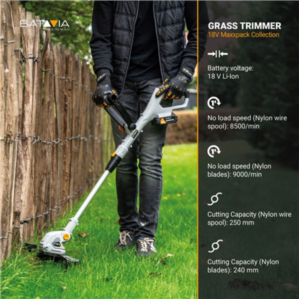 Batavia B.V. Cordless Grass Trimmer, 250 mm