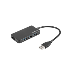 Natec , 4 Port Hub With USB 3.0 , Moth NHU-1342 , 0.15 m , Black
