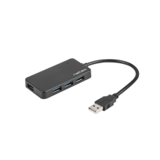 Natec , 4 Port Hub With USB 3.0 , Moth NHU-1342 , Black , 0.15 m