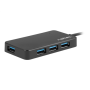 Natec , 4 Port Hub With USB 3.0 , Moth NHU-1342 , Black , 0.15 m
