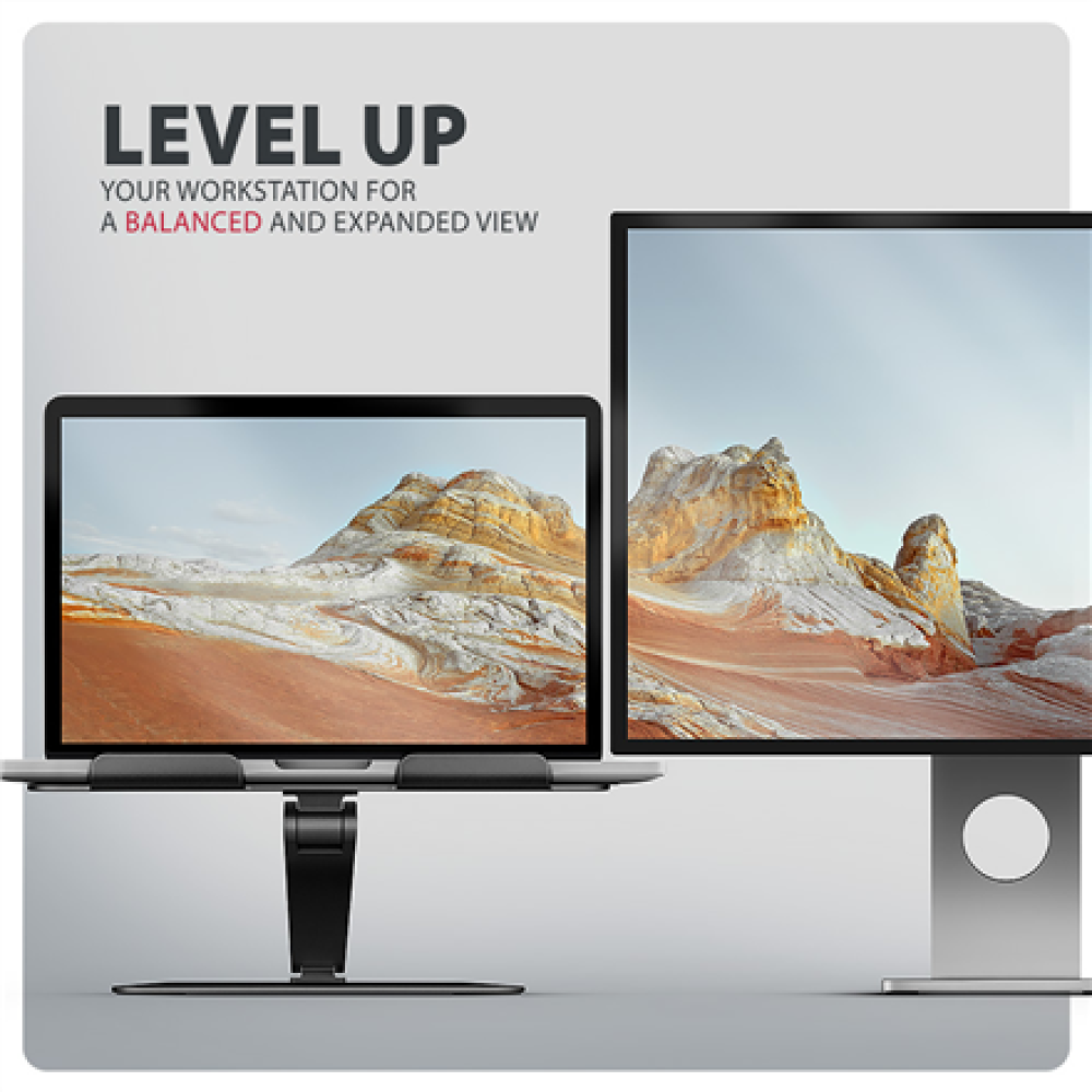 AXAGON STND-LQB stand for notebooks and tablets , Adjustable Height, Angle , 10-17.3 , Maximum weight (capacity) 5 kg , Black