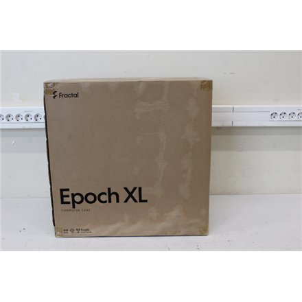 SALE OUT. Fractal Design Epoch XL Computer Case, White TG RGB Clear Tint , Fractal Design Case , Epoch XL , ATX , White TG RGB Clear Tint , DAMAGED PACKAGING