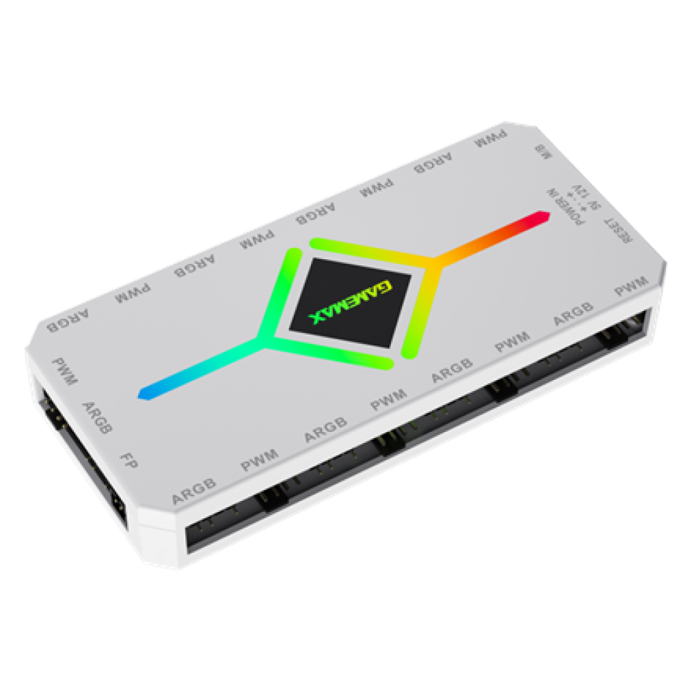 Gamemax , Remoter control , V4.0 ARGB PWM HUB BK , White , Gamemax