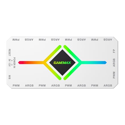 Gamemax , V4.0 ARGB PWM HUB WT , Hub for Gaming Chassis