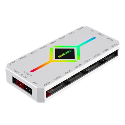 Gamemax , V4.0 ARGB PWM HUB WT , Hub for Gaming Chassis