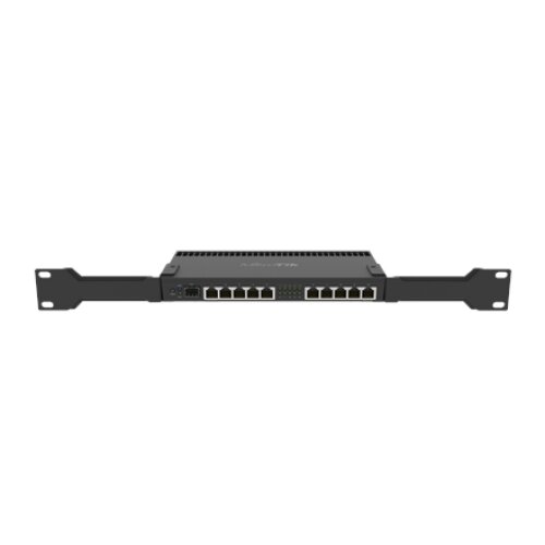 Mikrotik Wired Ethernet Router RB4011iGS+RM, Quad-core 1.4Ghz CPU, 1GB RAM, 512 MB, 1xSFP+, 1xSerial console port, PCB Temperature and Voltage Monitor, IP20, Cage and Desktop Case with Rack Ears, RouterOS L5 , MikroTik , Enthernet Router , RB4011iGS+RM , 