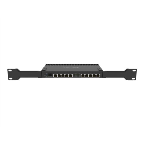 Mikrotik Wired Ethernet Router RB4011iGS+RM, Quad-core 1.4Ghz CPU, 1GB RAM, 512 MB, 1xSFP+, 1xSerial console port, PCB Temperature and Voltage Monitor, IP20, Cage and Desktop Case with Rack Ears, RouterOS L5 , MikroTik , Enthernet Router , RB4011iGS+RM , 