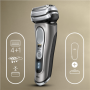 Braun Shaver 9415s Operating time (max) 60 min, Wet & Dry, Silver