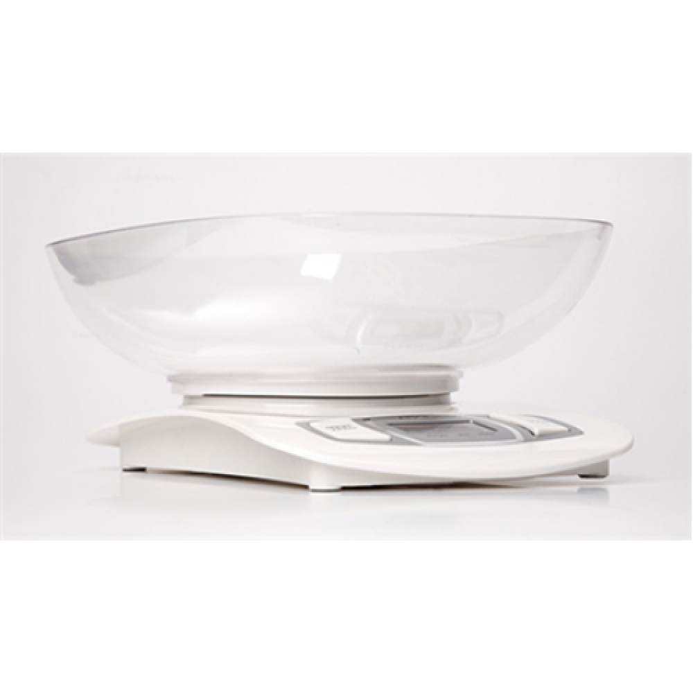 Adler AD 3137 Kitchen scales, Capacity 5 kg , Graduation 1g, Big LCD Display, Auto-zero/Auto-off, Large bowl, White , Adler , Adler AD 3137 , Maximum weight (capacity) 5 kg , Graduation 1 g , Display type LCD , White