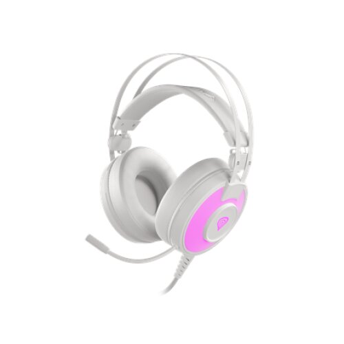 Genesis Gaming Headset Neon 600 Built-in microphone, White, Wired, Headband/On-Ear