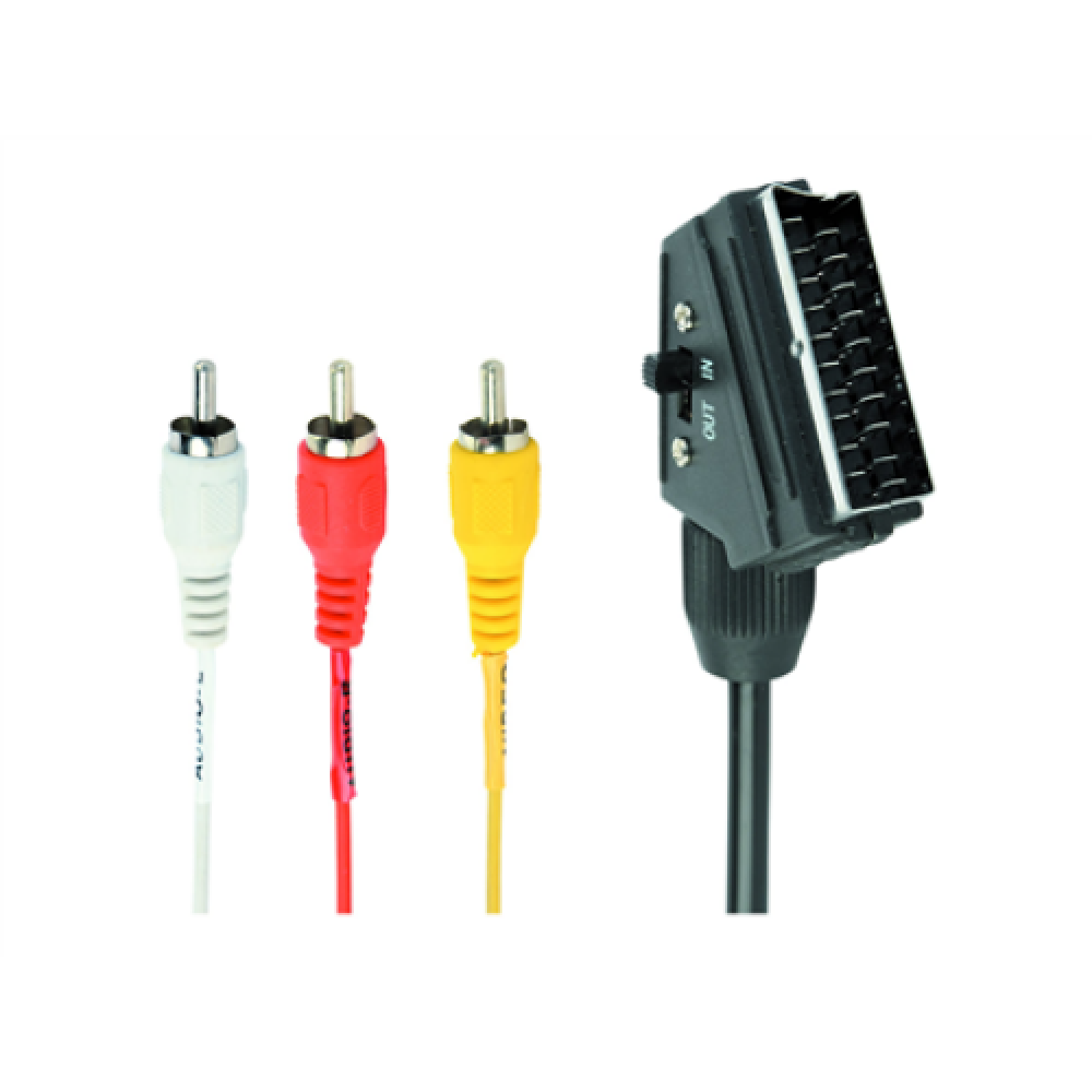 Cablexpert , SCART/3 x RCA , SCART (21-pin) , 3 x RCA