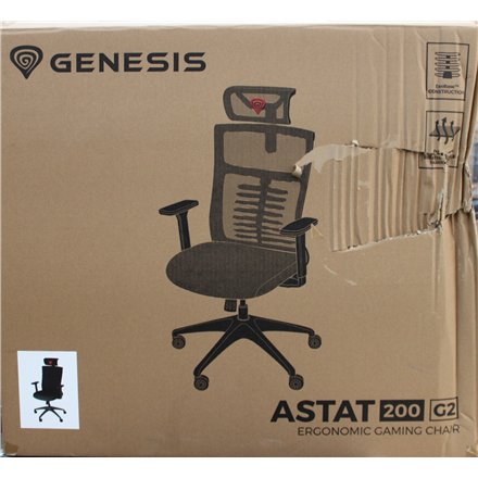 SALE OUT. , Ergonomic Chair Astat 200 Base material Nylon; Castors material: Nylon with CareGlide coating , Black , DAMAGED PACKAGING , 24 month(s)