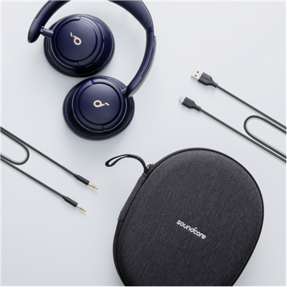 Anker Soundcore , Headphones , Life Q30 , Bluetooth , Over-ear , Microphone , Wireless , Midnight Blue