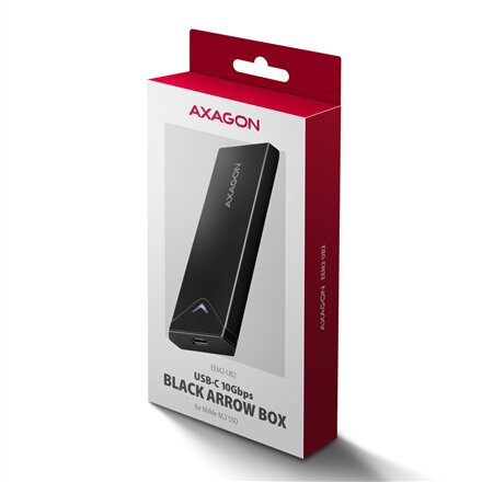 AXAGON External USB-C 10Gbps metal box for M.2 NVMe SSD disks , EEM2-UB2