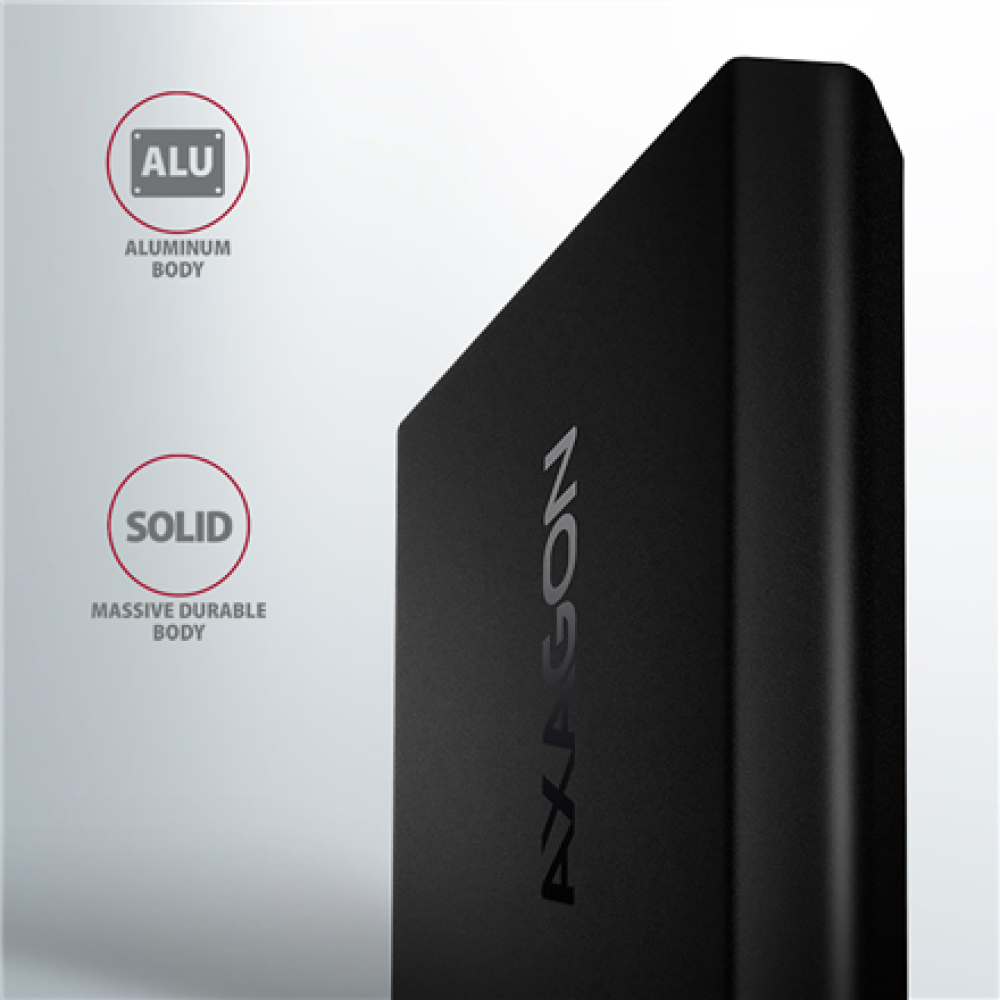 AXAGON External USB-C 10Gbps metal box for M.2 NVMe SSD disks , EEM2-UB2