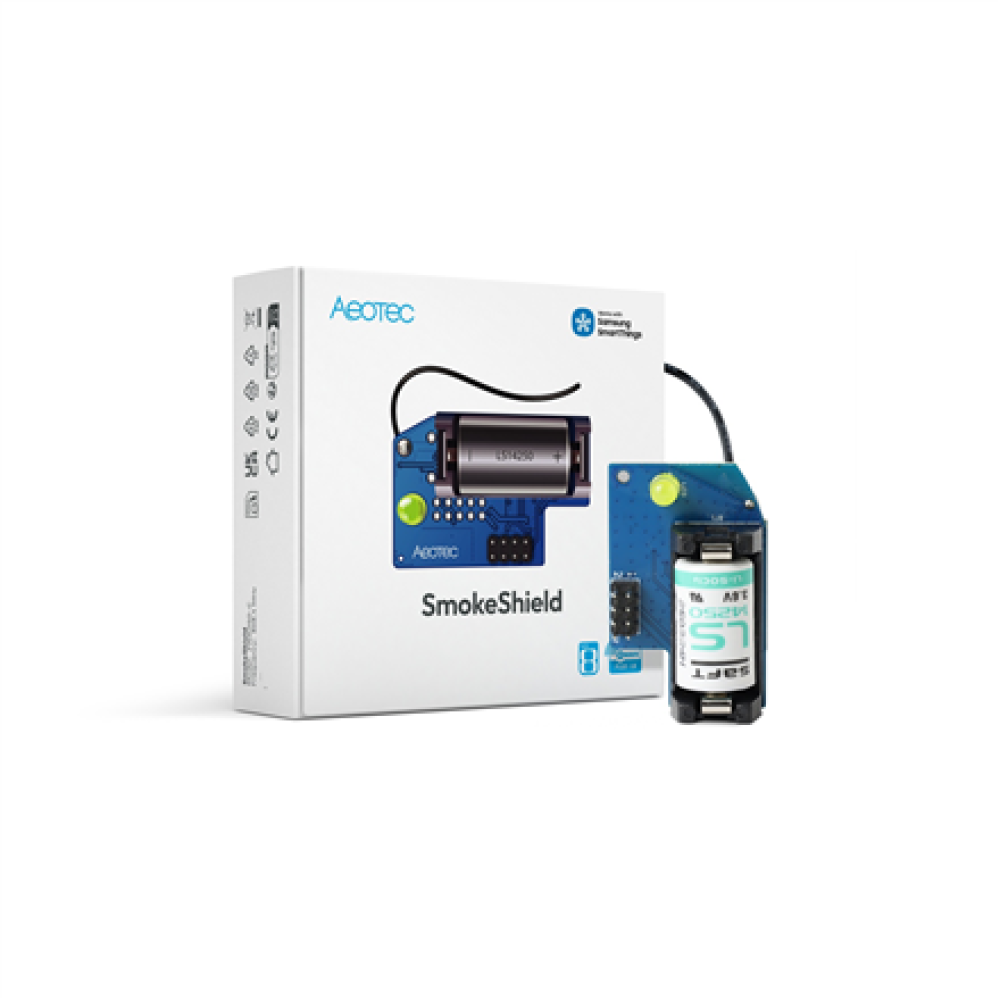 AEOTEC SmokeShield Z Wave 800 Series for Ei Smoke & Heat Detectors Ei650W, Ei650iW, Ei630W and Ei630 Kit , AEOEZWA050_SET