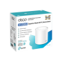 AX3000 Whole Home Mesh WiFi 6 Unit , Deco X50 (1-pack) , 802.11ax , 574+2402 Mbit/s , Ethernet LAN (RJ-45) ports 3 , Mesh Support Yes , MU-MiMO Yes , No mobile broadband , Antenna type Internal